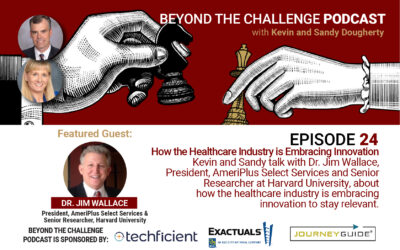 Episode 24 with Dr. Jim Wallace, President, AmeriPlus Select Services and Senior Researcher at Harvard University – How the Health Care Industry Is Embracing Innovation